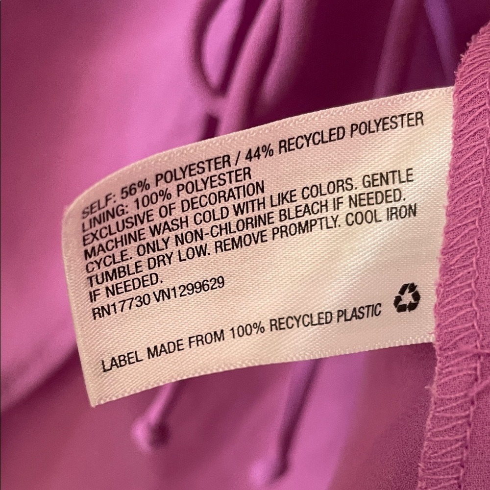 Wild Fable|Lavender Pink Blouse with Ruched Tie Up Open Front|XL|GUC - Picture 5 of 7